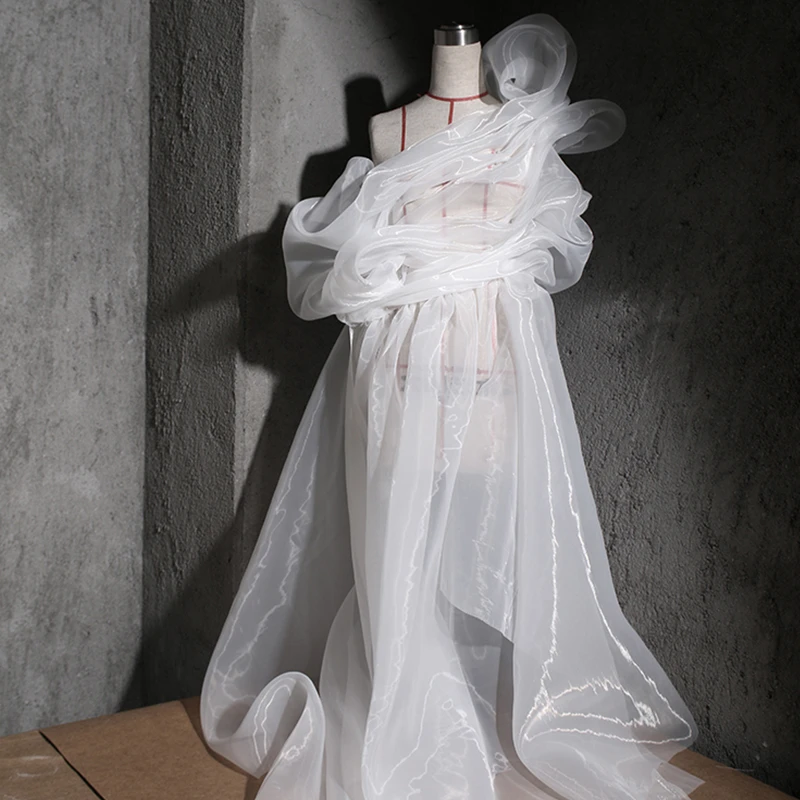 Couture Blanc Organza à volants dentelle Artisanat Costume