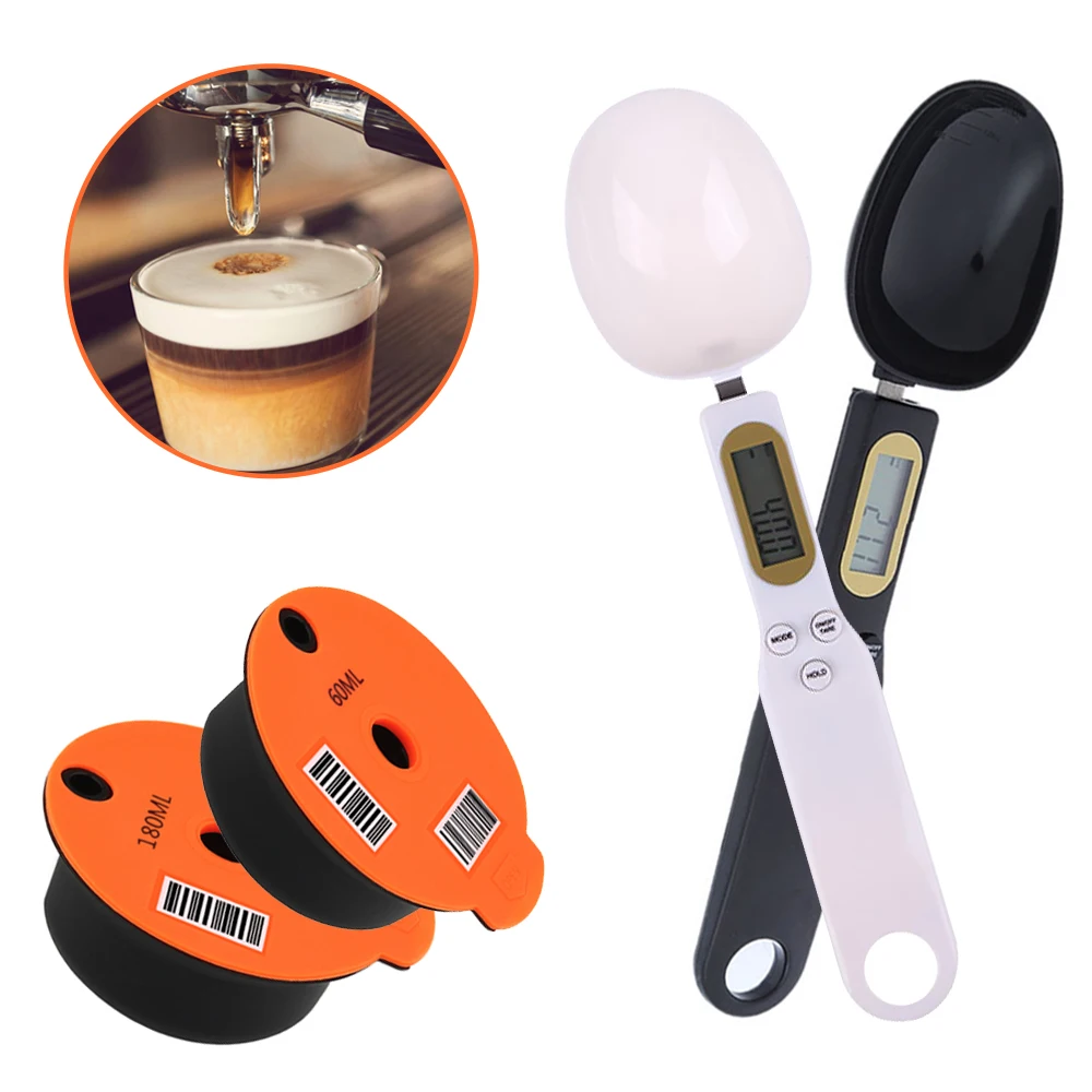 Máquina de café de 60/180 ml para Bosch-s Tassimo, artilugios de cocina, cápsula reutilizable, taza de café, filtro, cesta, pod y cuchara, cepillo