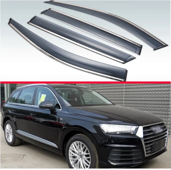Пластиковый Наружный козырек для AUDI Q7 4M 2016 2017 2018 2019 оттенки на вентиляционные