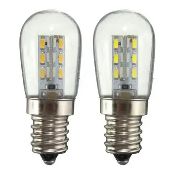 

AC220/AC110V led Bulb E12 E14 Smd 24 Led High Brightness Glass Lampshade Pure Warm White Lamp For Sewing Machine Refrigerator