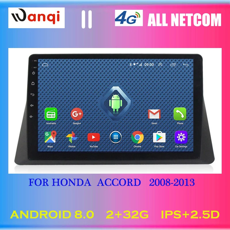 4G Lte All Netcom 10 1 дюйма Android 8 0 Автомобильный GPS навигатор для Honda accord 2008 2013 поддержка
