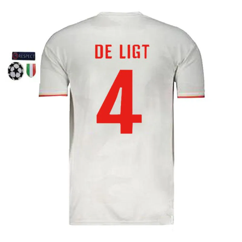 19 20 Новинка juve patch Футбольная Футболка DE LIGT Ronaldo home Out 3RD 10 DYBALA для взрослых, тренировочные ювентусы, футбольная рубашка - Цвет: shirt