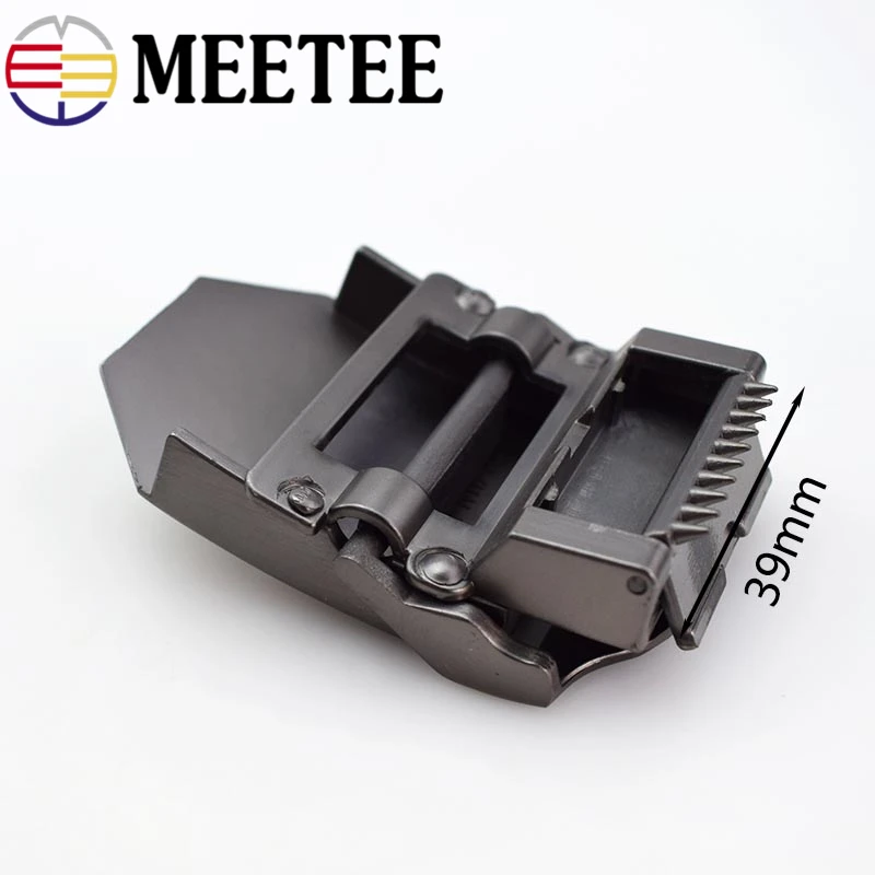Металлический ремень Meetee шириной 3 8 см мужской тактический с пряжкой из сплава