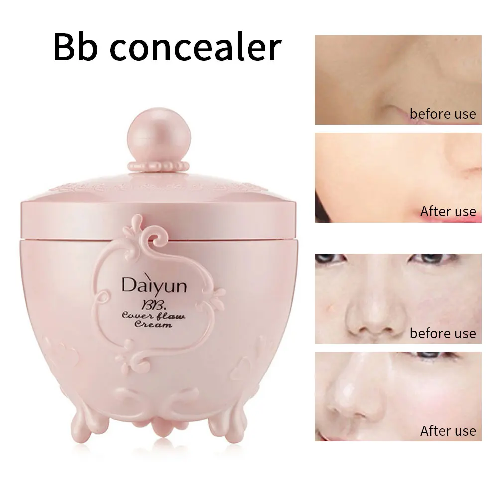 

Face Concealer Cream Make Up Primer Base Invisible Pore Wrinkle Cover Pores Concealer Foundation Base Make up With Beauty Puff