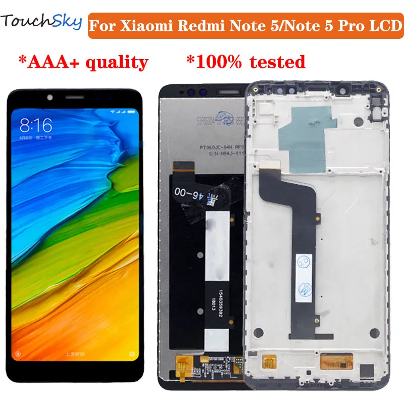 Новый ЖК дисплей для Xiaomi Redmi Note 5 с сенсорным экраном полная сборка Pro рамка