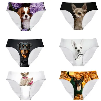 

FORUDESIGNS Sexy Panties Seamless Kawaii Chihuahua Underwear Women Briefs Female Top Quality Women Underwear Panty Sexy Panties