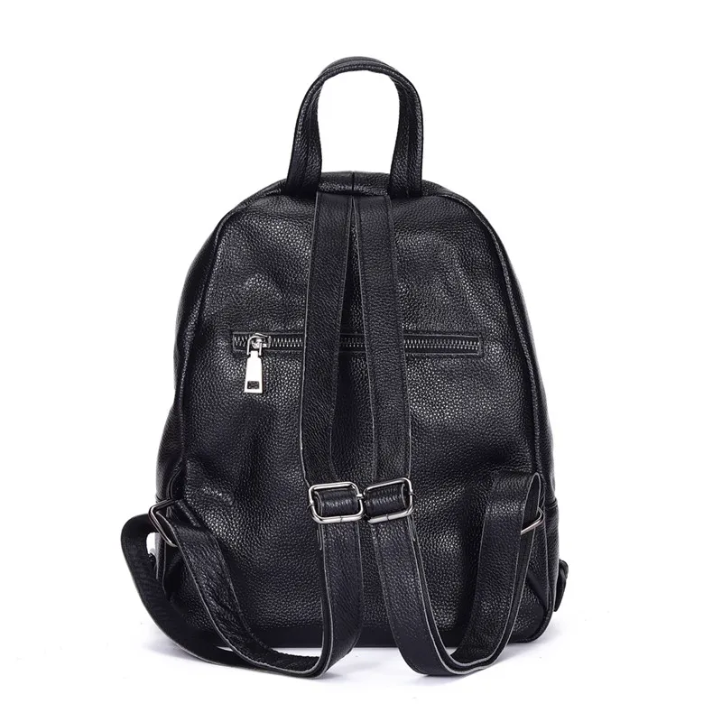 stylish sling bags Nesitu Highend New Casual Fashion Black 100% Genuine Leather Women's Backpack for Girl Female Lady Travel Bags M6072 functional and stylish backpacks