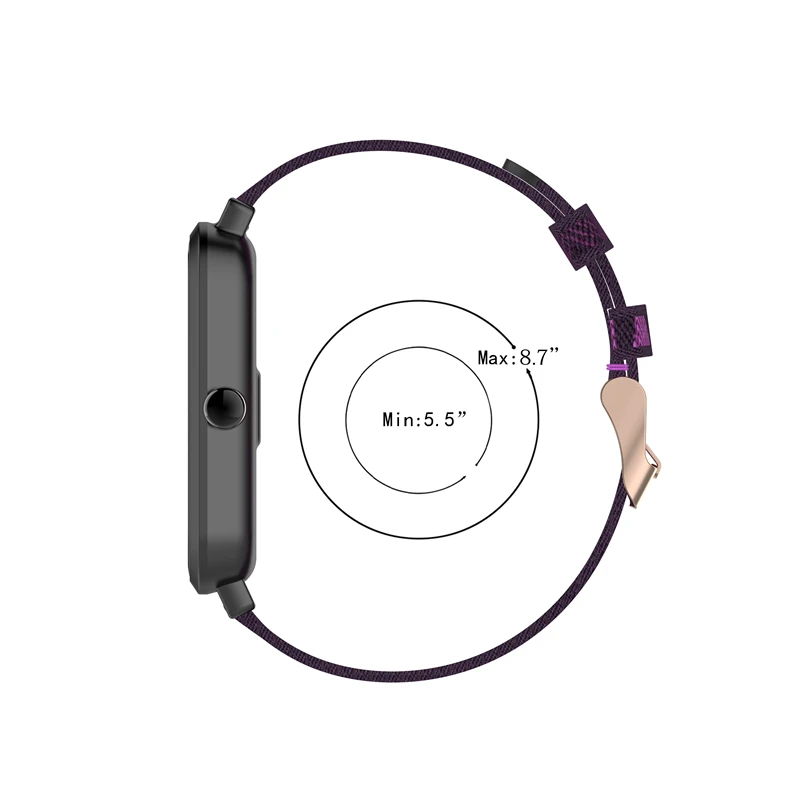 Ремешок для часов 20 мм Samsung Gear S2 Classic Motorola Moto 360 2nd Gen Мужской 42 Huami Amazfit Bip/GTR 42m/GTS