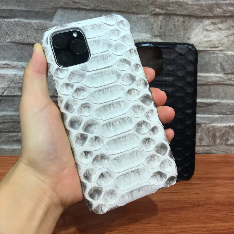 Роскошный чехол из натуральной кожи питона для Apple iPhone 11/ Pro/ Max оригинальный