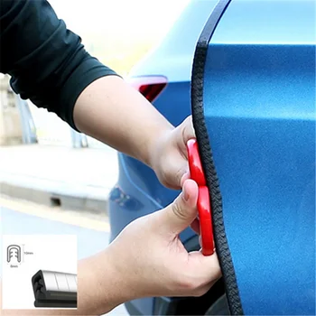 

1M Built-in Steel Car Door Strip for citroen c3 honda accord 2003-2007 land rover discovery 3 daihatsu sirion