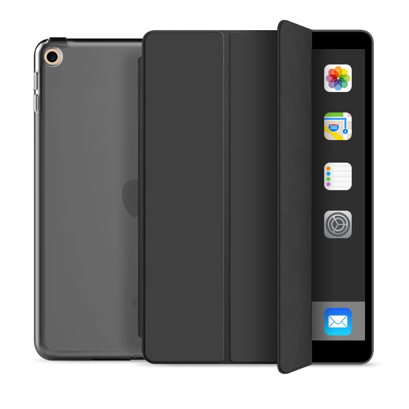 Funda Чехол для iPad 9,7 дюймов A1893 A1954 A1822 A1823 ультра тонкий чехол для смарт-телефона Авто Режим сна/Пробуждение легкий Чехол - Цвет: Black