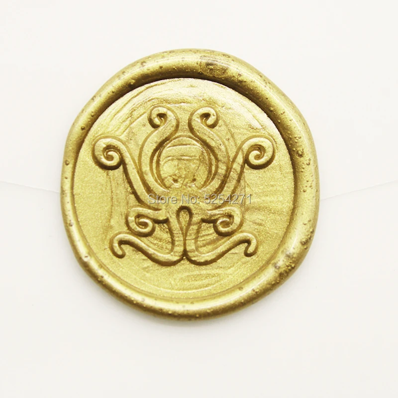 Индивидуальный милый дизайн печать для воска в виде осьминога животного набор