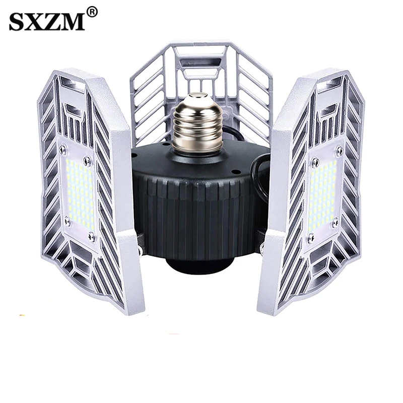 

E27 led bulb Deformable Lamp Garage light 40W 60W 80W LED bulb Home Workshop Lighting High Intensity Adjustable Parking Lamp