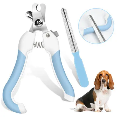 Cortauñas profesional de acero inoxidable para mascotas, cortaúñas para ahorro de trabajo, suministros de limpieza de belleza para perros, novedad