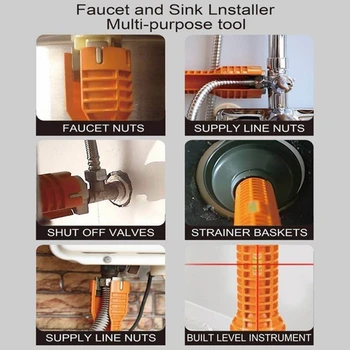 

New Faucet and Sink Installer, Extra-long design Tool Wrench Tools