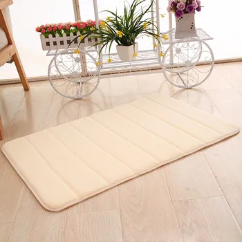 

40 x 60cm Home Bathroom Mat Non-slip Memory Foam Rug Soft Floor Carpet Super Absorbent Washable Absorption Rug Toilet Mat