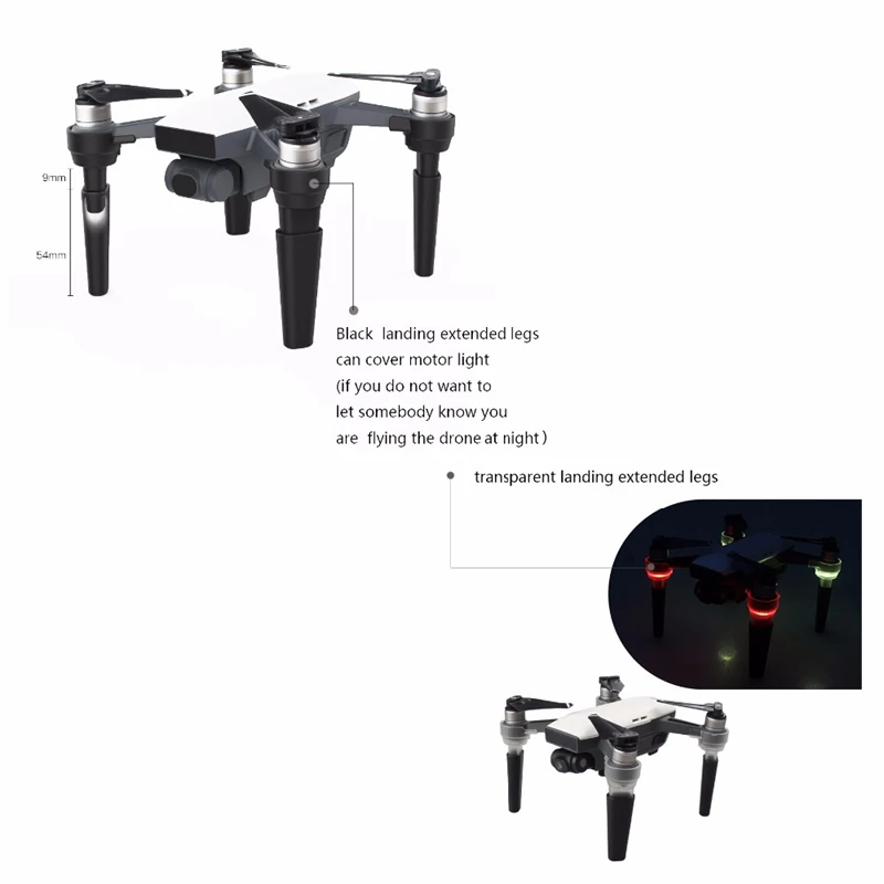 Лучшее применение к Dji-Spark аксессуары увеличенная посадочная Шестерня амортизатор штатив Расширенная защита поверхности Поплавковый шар Acce