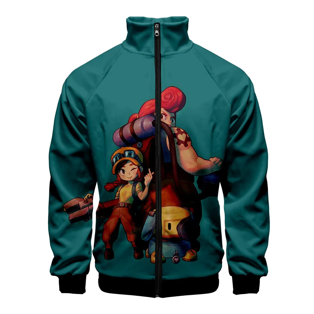 Blog Cartoon 3D Printing Jacket Men Women Harajuku Hip Hop New Hoodies Casual Stand Collar Zipper Sweatshirt Tracksuit Oversized