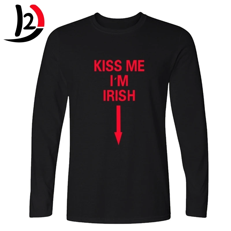 Футболка для девочек с надписью Broke Oleg забавная футболка KISS ME I'M IRISH Трикотажный