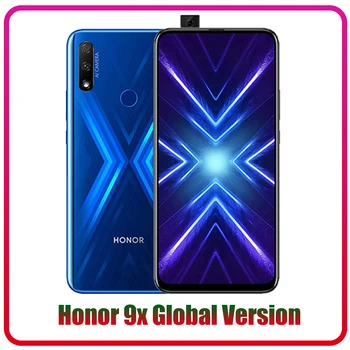 Перейти на Алиэкспресс и купить Смартфон Honor 9X глобальная версия 4G128G, двойная камера 48 МП, Диагональ экрана 6,59 дюйма, Android 9, FullView дисплей, 4000 мАч, OTA, Google Play