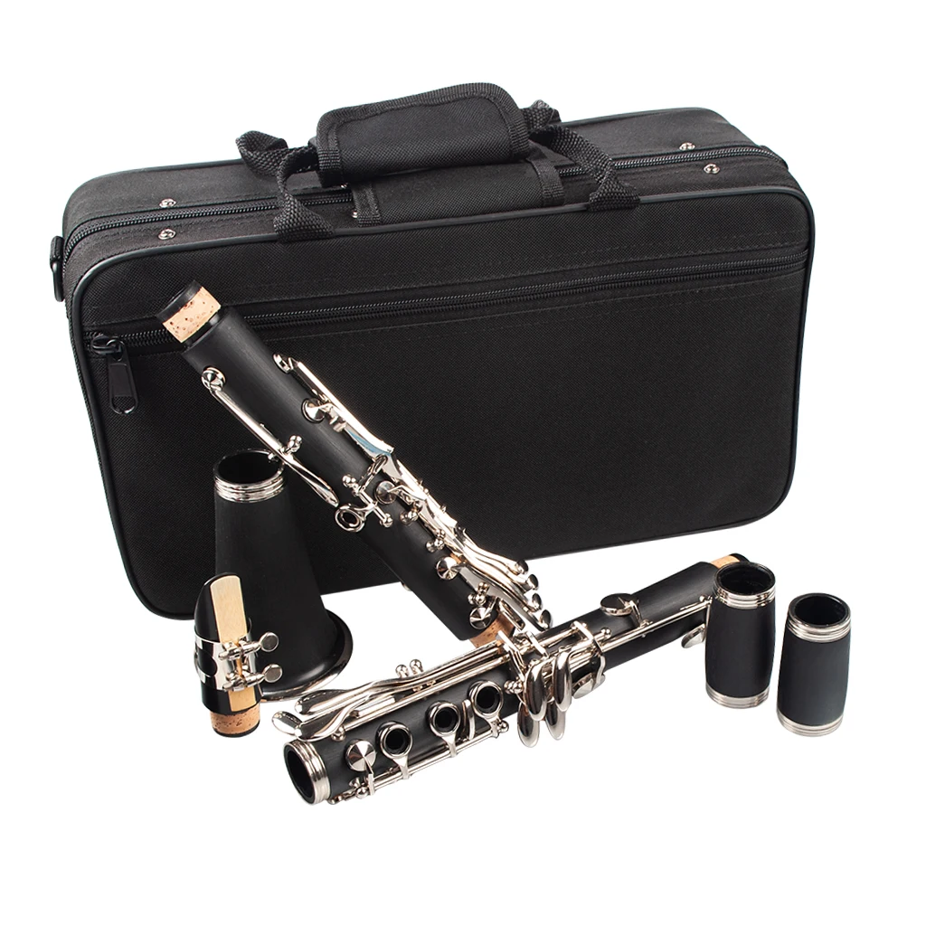 Naomi Professional Falling Tune B 17 ключ кларнет ABS Комплект для кларнета W/кларнет+ тростники+ ремень+ чехол+ компоненты для студента черный