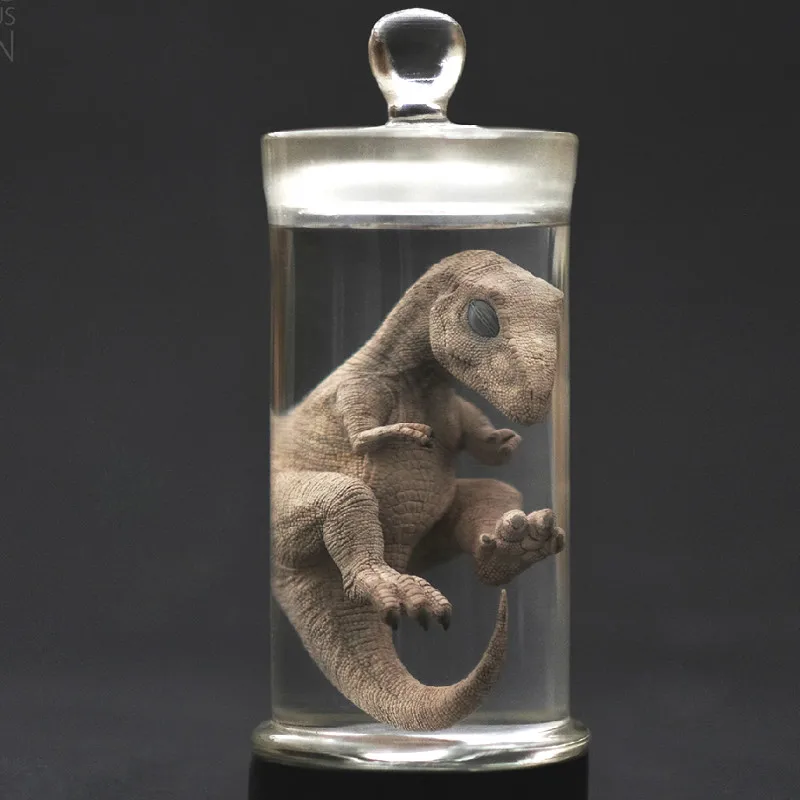 REBOR Resin Tyrannosaurus Velociraptor Embryo Model for Fans Collection and Holiday Gift