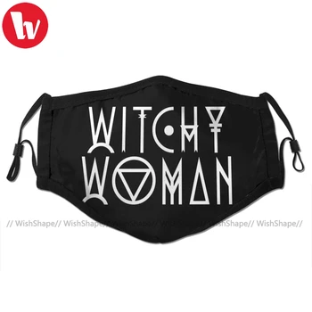 

Woman Witch Mouth Face Mask Witchy Woman Facial Mask Kawai Cool with 2 Filters for Adult