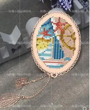 Xx Birds сделай сам, рукоделие, Стич, вышивка крестом, металлическая Закладка, серебряное, золотое, рукоделие, Счетный, вышивка крестом - Цвет: Шоколад