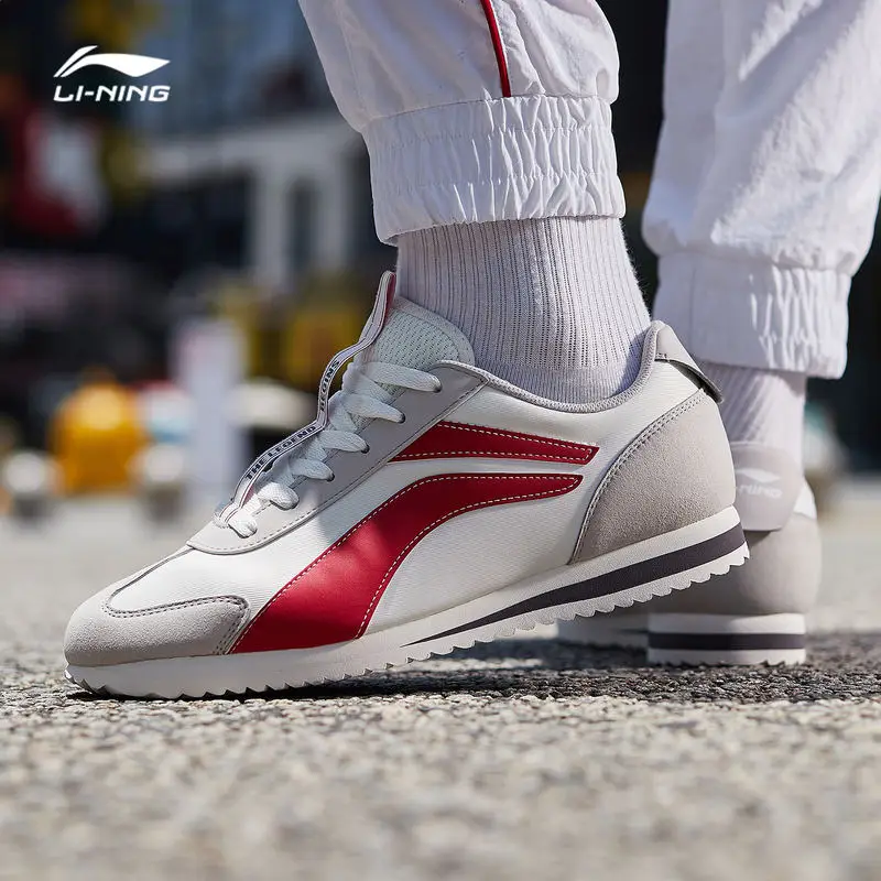 Li-Ning/Мужская классическая обувь для отдыха 3 км; популярные цвета; обувь в стиле ретро; легкие спортивные кроссовки с подкладкой; AGCP079 SJAS19