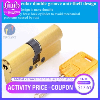 

European America standard Copper C-class lock core Cylinder Security Door Gate lock cylinder lock cylinder CC series 47.5-90mm