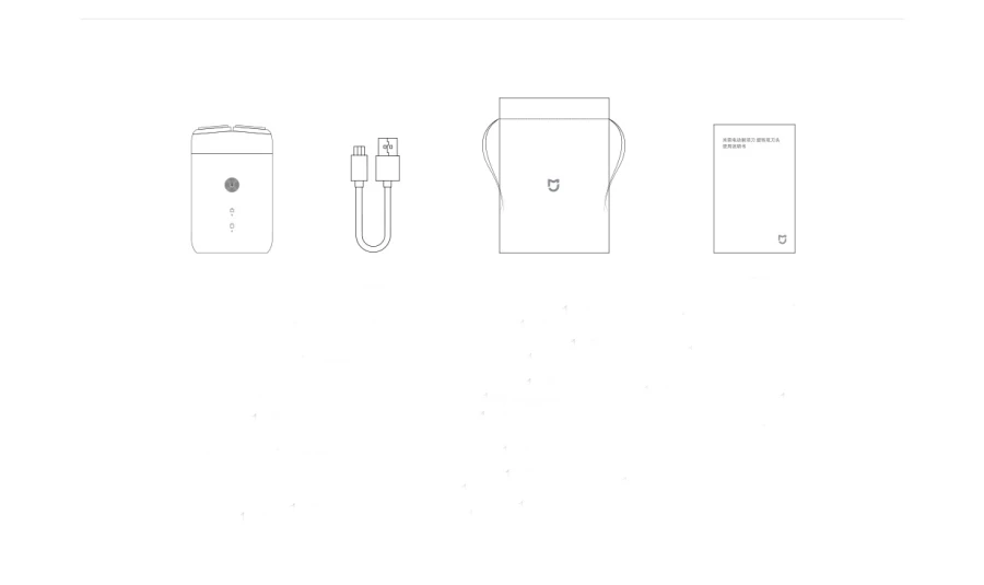 Xiaomi Mijia двойные поплавковые лезвия бритвенный type-C электробритва IPX7 водонепроницаемый тихий двигатель сухая влажная электрическая бритва