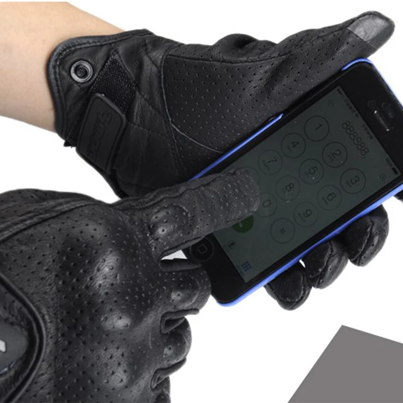 Moto rcycle, полный палец, настоящая коровья кожа, перчатки, luvas, moto, сенсорный экран, спортивный, moto rbike, защитное снаряжение, водонепроницаемые, мото перчатки