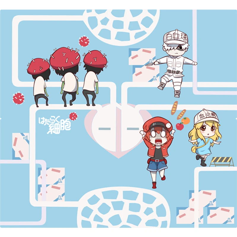 ELBCOS Cells at Work Touken Ranbu Mononoke Totoro Angels of Death Natsume Yuujinchou Коллекционная книга Рисование ноутбука - Цвет: Cells at Work