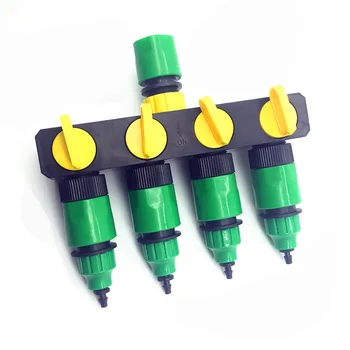 

4 Way Faucet Connectors Garden Sprinkler Adapter Connectors Hose Pipe Splitter for Sprinkler Outdoor Faucet
