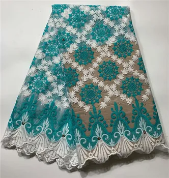 

Latest green Tulle Lace Fabric High Quality Europe And American Fashion Fabric With Stone French lace Fabrics FFYI111