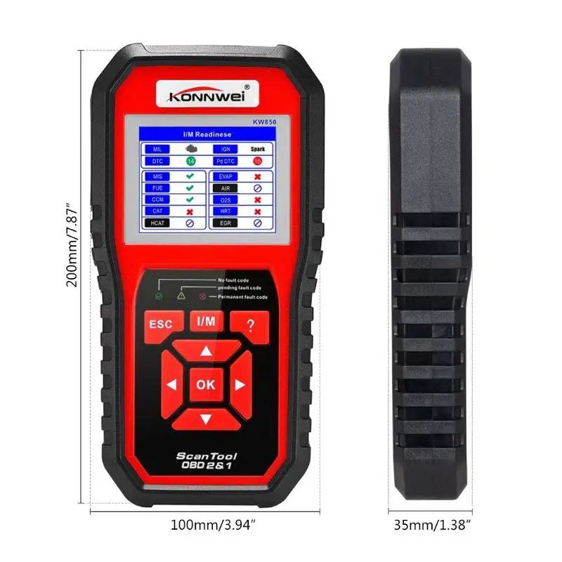 KW850 OBD2 сканер автоматический диагностический сканер полная функция Автомобильный диагностический сканер