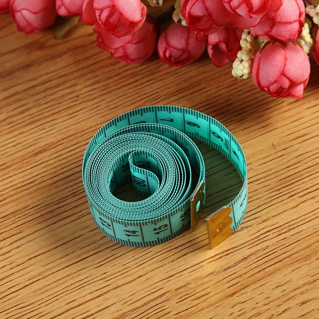 Цвет случайный 1500 мм мягкая лента Гибкая Рулетка для измерения размеров тела швейная ткань портной инструмент для измерения