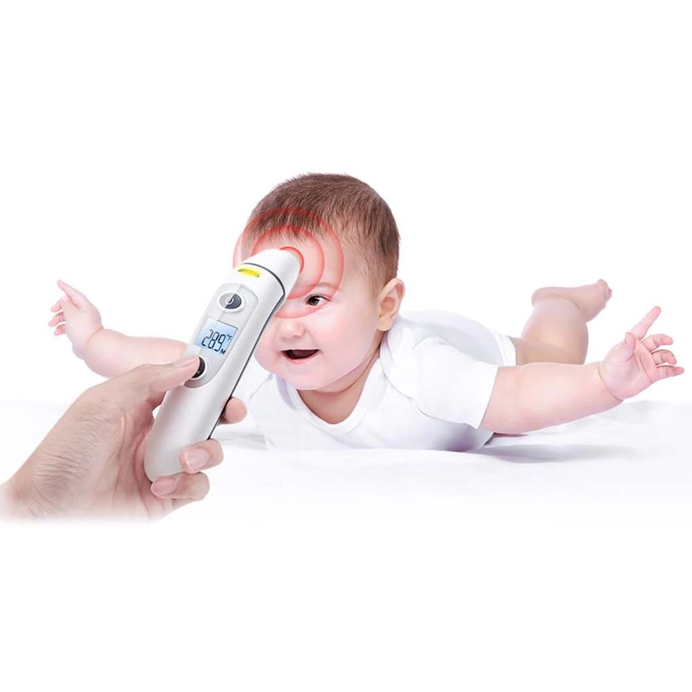 

For Kids Infrared Temperature Thermo Temperature Meter Forehead Ear Adults Digital Thermometer