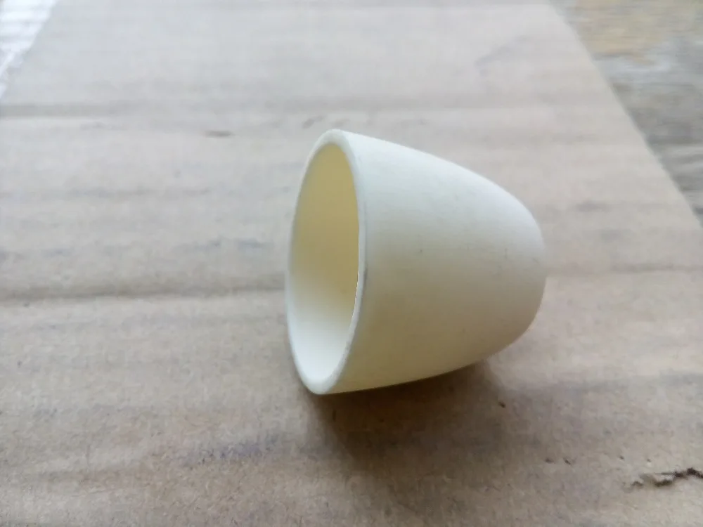 99% high purity alumina al2o3 ceramic crucible for lab dia88x85mm 300ml capacity arc-shaped