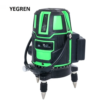 Self-leveling Laser Level 2/3/5 lines Cross Line Level Outdoor Vertical Level Measurement Green Laser Line Straight Line