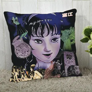 

Junji Ito Horror Another Face Tomie Anime Pillow Case Cover Square Pillow Home Decoration double sides