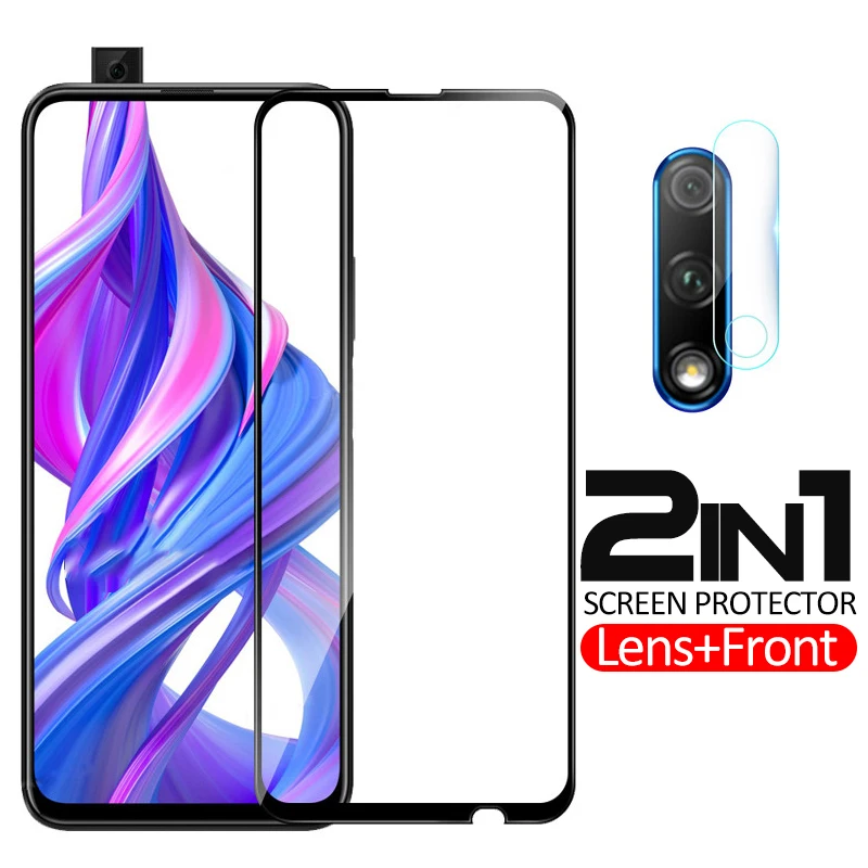 Закаленное стекло для объектива камеры 2 в 1 Защита экрана huawei honor 9x 9 x pro 9xpro x9