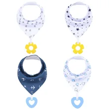 Детский Прорезыватель нагрудники треугольная вязка хлопок защелкивающаяся застежка детский нагрудник Горячая Новорожденные Детские принадлежности один