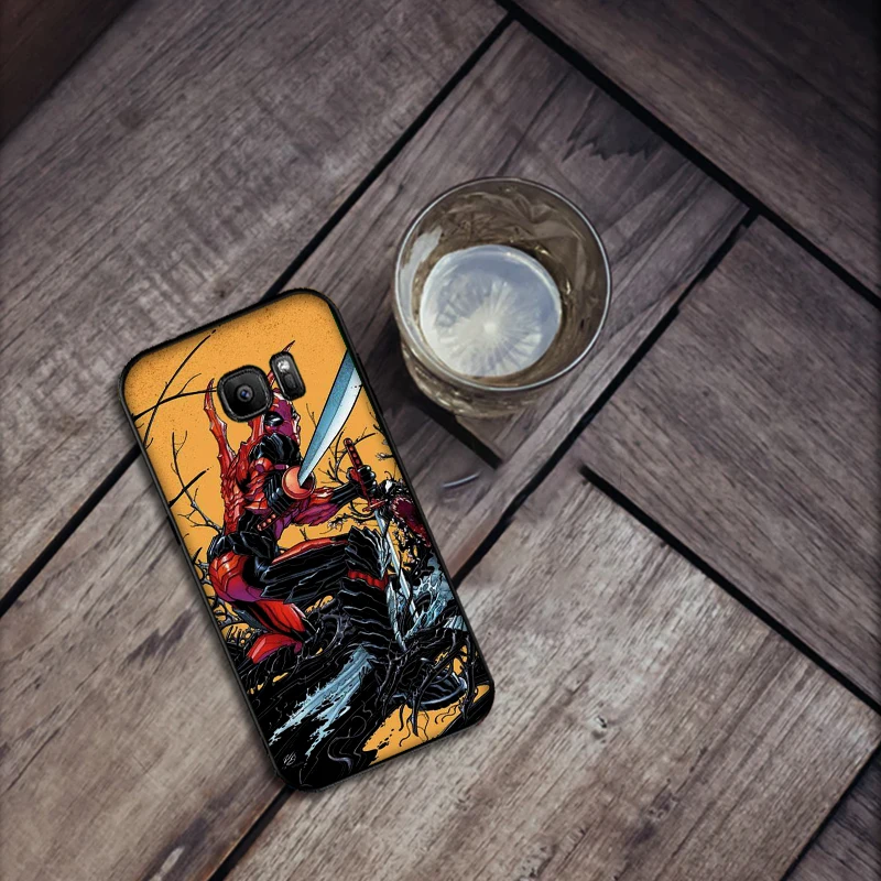 Мягкий силиконовый чехол для телефона Marvel Wade Winston Wilson Samsung Galaxy S6 S8 Edge S7 S9 Plus S10 S10E Note