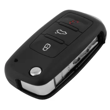

2018 Car Auto Key Cover Case Silicone Car Keychain For Remote Control For Volkswagen VW Series Universal New Drop Shipping
