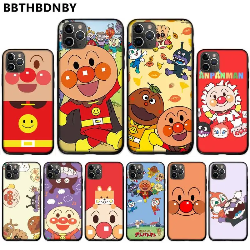 Японский милый мультяшный Мягкий силиконовый чехол Anpanman из ТПУ для телефона iphone 5