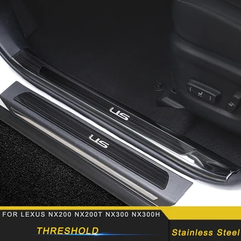 

For LEXUS NX200 NX200t NX300 NX300h Car Door Threshold Sill Scuff Plate Guard Welcome Pedal pad Exterior Accessories