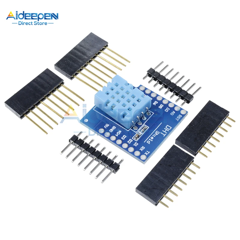 1 комплект DHT11 щит для WeMos D1 MINI DHT11 модуль расширения цифровой модуль датчика температуры и влажности с контактами