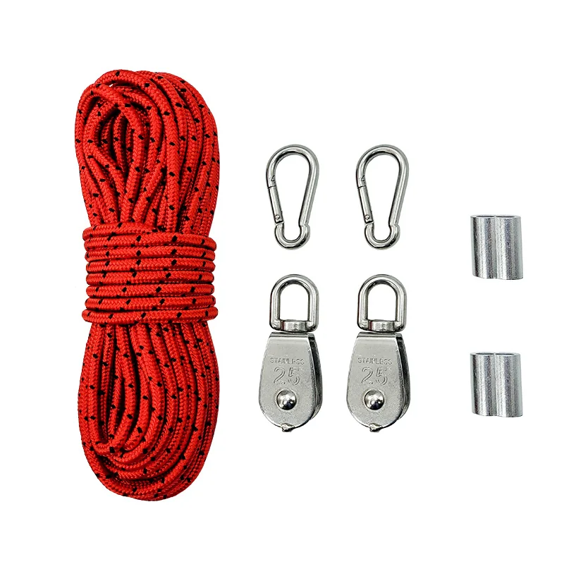 Details about   3Pcs Double Pulley Block M32 Lifting Crane Swivel Hook Hanging Wire Towing Wheel 