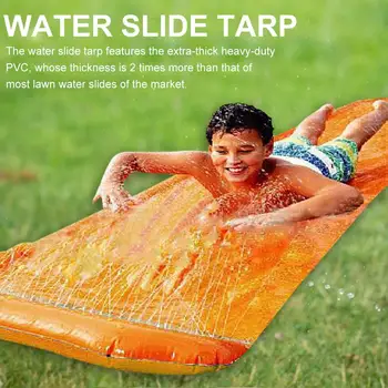 

Inflatable Children's Slide Pool Kids Summer Park Backyard PVC Water Skiing Fabric Outdoor Surf Windsurfing Children Water Slide